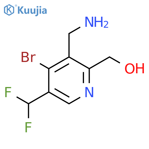 3-(Aminomethyl)-4-bromo-5-(difluoromethyl)pyridine-2-methanol structure