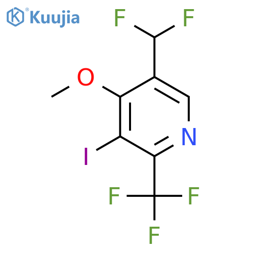 5-(Difluoromethyl)-3-iodo-4-methoxy-2-(trifluoromethyl)pyridine structure