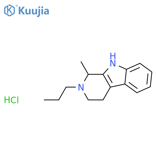 1H-Pyrido[3,4-b]indole,2,3,4,9-tetrahydro-1-methyl-2-propyl-, hydrochloride (1:?) structure