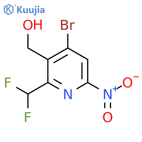 4-Bromo-2-(difluoromethyl)-6-nitropyridine-3-methanol structure