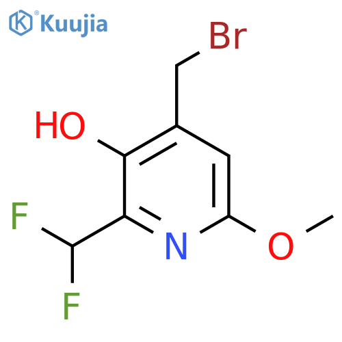 4-(Bromomethyl)-2-(difluoromethyl)-3-hydroxy-6-methoxypyridine structure