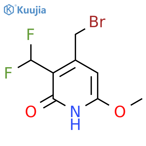 4-(Bromomethyl)-3-(difluoromethyl)-2-hydroxy-6-methoxypyridine structure