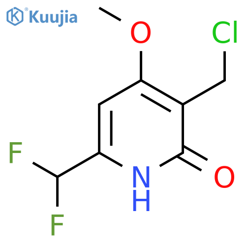 3-(Chloromethyl)-6-(difluoromethyl)-2-hydroxy-4-methoxypyridine structure