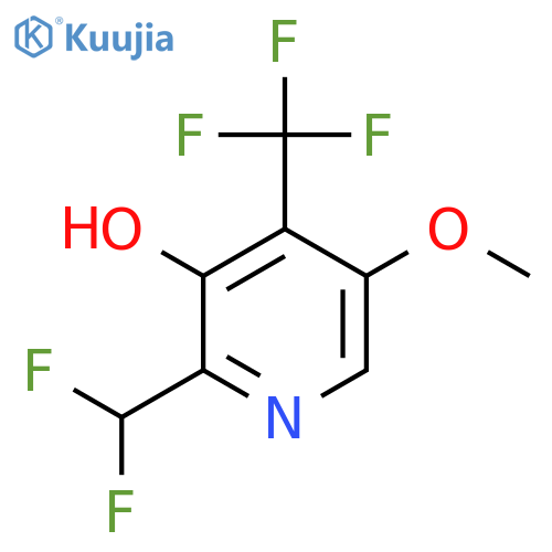 2-(Difluoromethyl)-3-hydroxy-5-methoxy-4-(trifluoromethyl)pyridine structure