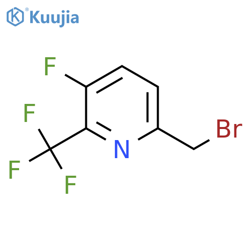 6-Bromomethyl-3-fluoro-2-(trifluoromethyl)pyridine structure