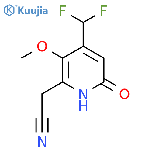 4-(Difluoromethyl)-6-hydroxy-3-methoxypyridine-2-acetonitrile structure
