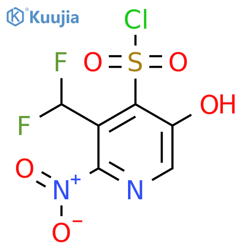 3-(Difluoromethyl)-5-hydroxy-2-nitropyridine-4-sulfonyl chloride structure