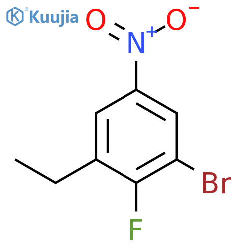 1-Bromo-3-ethyl-2-fluoro-5-nitrobenzene structure