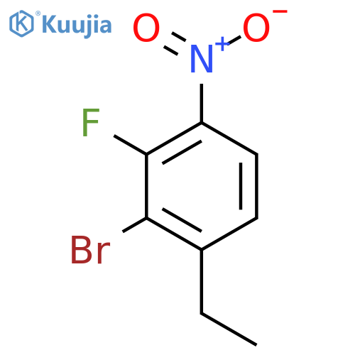1-Bromo-6-ethyl-2-fluoro-3-nitrobenzene structure