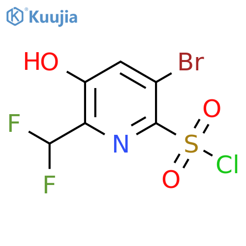 5-Bromo-2-(difluoromethyl)-3-hydroxypyridine-6-sulfonyl chloride structure