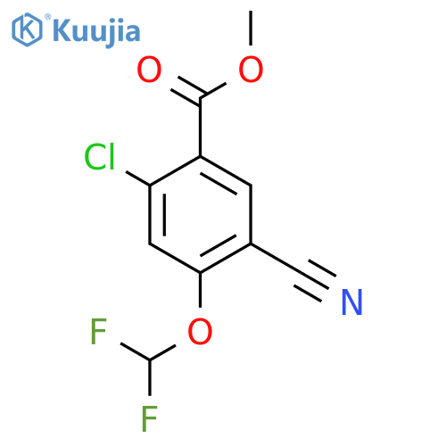 Methyl 2-chloro-5-cyano-4-(difluoromethoxy)benzoate structure