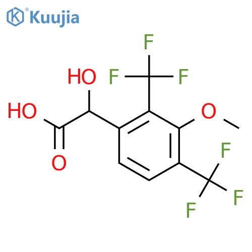 2,4-Bis(trifluoromethyl)-3-methoxymandelic acid structure