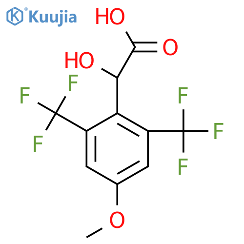 2,6-Bis(trifluoromethyl)-4-methoxymandelic acid structure