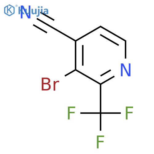 3-Bromo-2-(trifluoromethyl)isonicotinonitrile structure