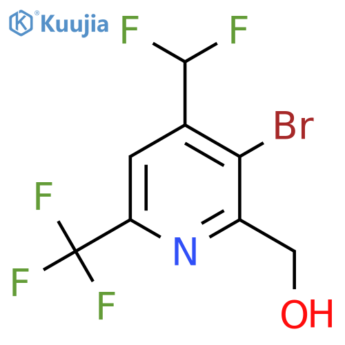 3-Bromo-4-(difluoromethyl)-6-(trifluoromethyl)pyridine-2-methanol structure