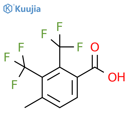 2,3-Bis(trifluoromethyl)-4-methylbenzoic acid structure