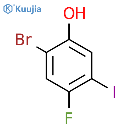 2-Bromo-4-fluoro-5-iodophenol structure