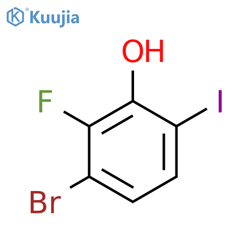 3-Bromo-2-fluoro-6-iodophenol structure