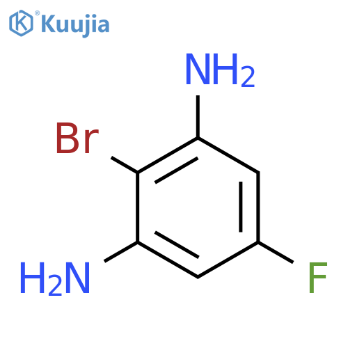 1-Bromo-2,6-diamino-4-fluorobenzene structure
