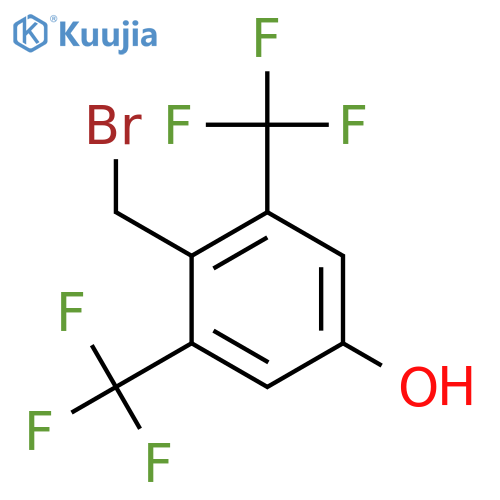 2,6-Bis(trifluoromethyl)-4-hydroxybenzyl bromide structure