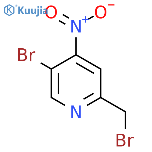5-Bromo-2-bromomethyl-4-nitropyridine structure