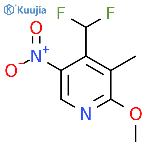 4-(Difluoromethyl)-2-methoxy-3-methyl-5-nitropyridine structure