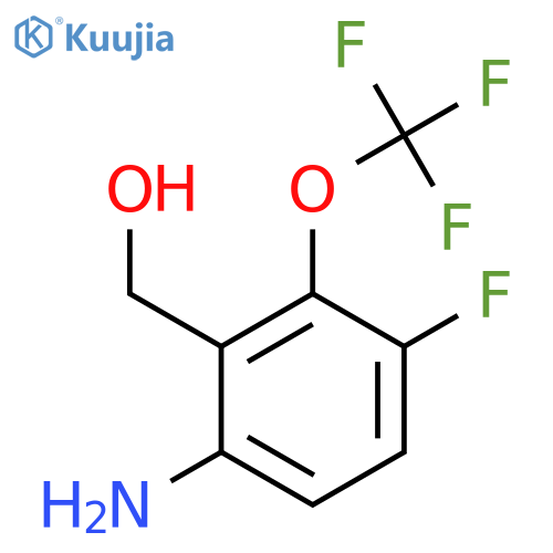 6-Amino-3-fluoro-2-(trifluoromethoxy)benzyl alcohol structure