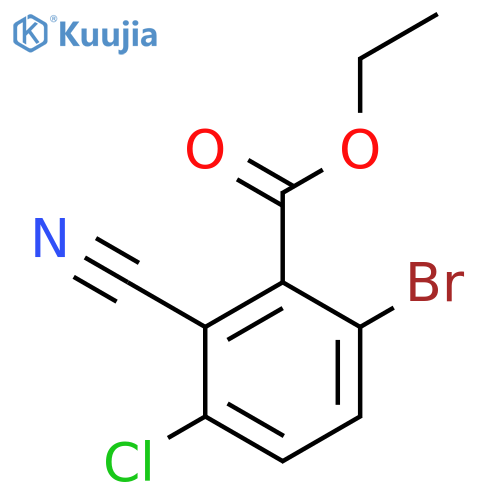Ethyl 6-bromo-3-chloro-2-cyanobenzoate structure
