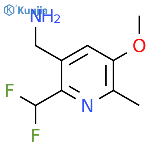 3-(Aminomethyl)-2-(difluoromethyl)-5-methoxy-6-methylpyridine structure