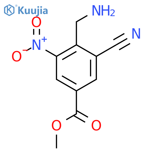 Methyl 4-aminomethyl-3-cyano-5-nitrobenzoate structure