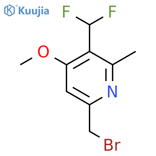 6-(Bromomethyl)-3-(difluoromethyl)-4-methoxy-2-methylpyridine structure