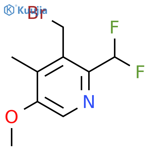 3-(Bromomethyl)-2-(difluoromethyl)-5-methoxy-4-methylpyridine structure