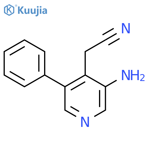 3-Amino-5-phenylpyridine-4-acetonitrile structure