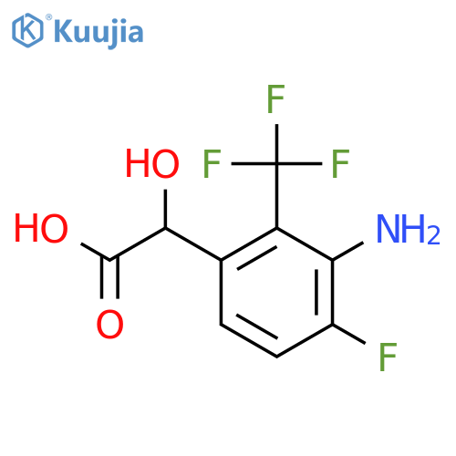 3-Amino-4-fluoro-2-(trifluoromethyl)mandelic acid structure