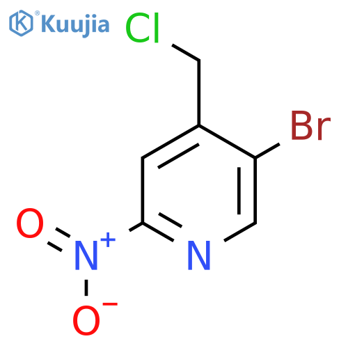 5-Bromo-4-chloromethyl-2-nitropyridine structure