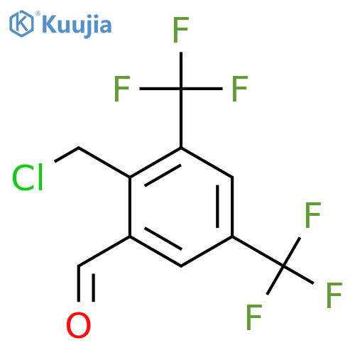 2,4-Bis(trifluoromethyl)-6-formylbenzyl chloride structure