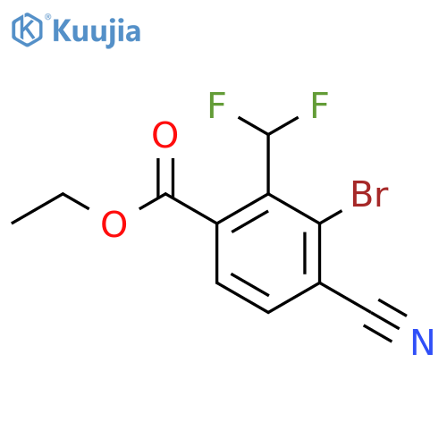 Ethyl 3-bromo-4-cyano-2-(difluoromethyl)benzoate structure
