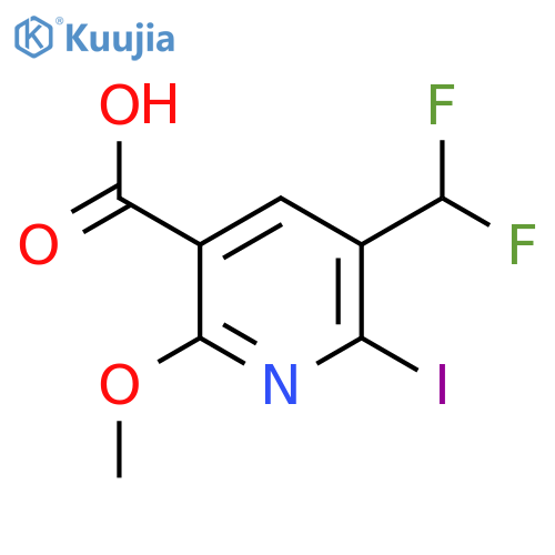 3-(Difluoromethyl)-2-iodo-6-methoxypyridine-5-carboxylic acid structure