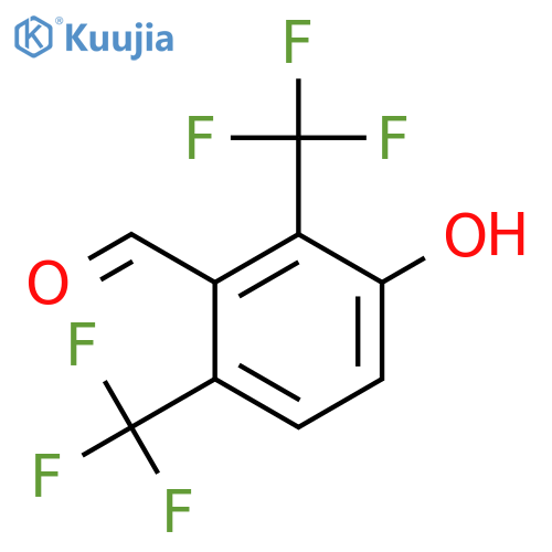 2,6-Bis(trifluoromethyl)-3-hydroxybenzaldehyde structure