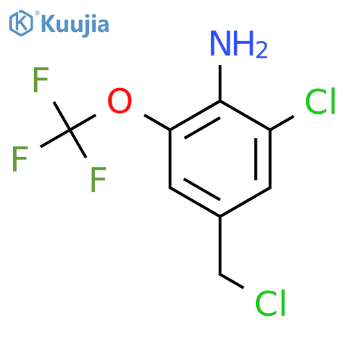 4-Amino-3-chloro-5-(trifluoromethoxy)benzyl chloride structure