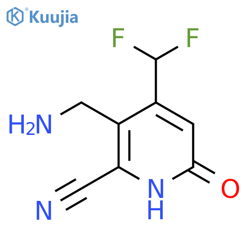 3-(Aminomethyl)-2-cyano-4-(difluoromethyl)-6-hydroxypyridine structure