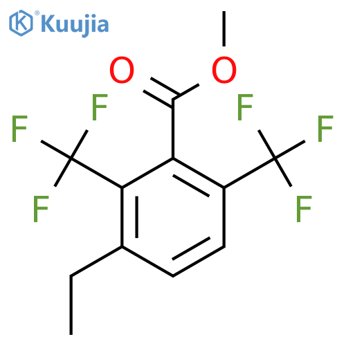 Methyl 2,6-bis(trifluoromethyl)-3-ethylbenzoate structure