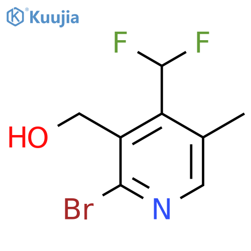 2-Bromo-4-(difluoromethyl)-5-methylpyridine-3-methanol structure