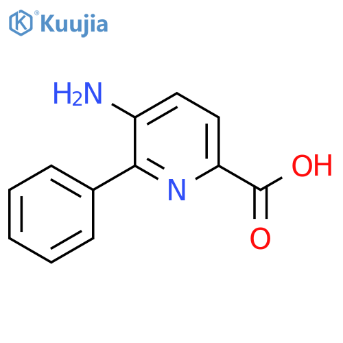5-Amino-6-phenylpicolinic acid structure