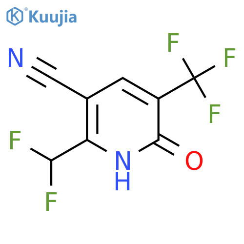 3-Cyano-2-(difluoromethyl)-6-hydroxy-5-(trifluoromethyl)pyridine structure