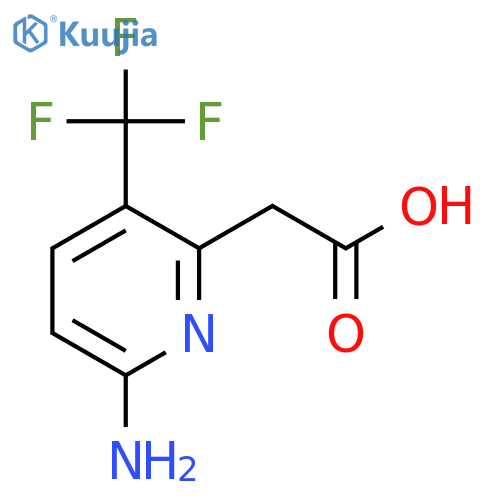 6-Amino-3-(trifluoromethyl)pyridine-2-acetic acid structure