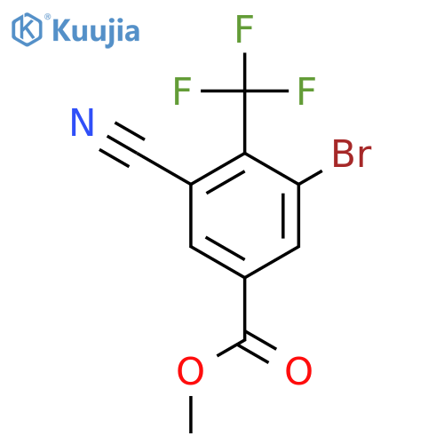Methyl 3-bromo-5-cyano-4-(trifluoromethyl)benzoate structure