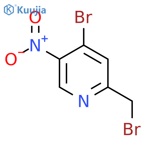 4-Bromo-2-bromomethyl-5-nitropyridine structure