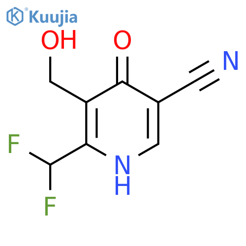 5-Cyano-2-(difluoromethyl)-4-hydroxypyridine-3-methanol structure