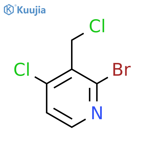 2-Bromo-4-chloro-3-(chloromethyl)pyridine structure